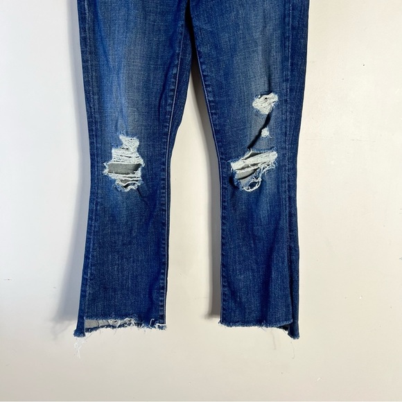 MOTHER The Insider Crop Step Fray in Wicked Wildflower Size 27 Medium Wash - Picture 9 of 15